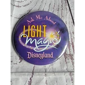Disneyland Button Pin Light Magic Staff Collector Pin